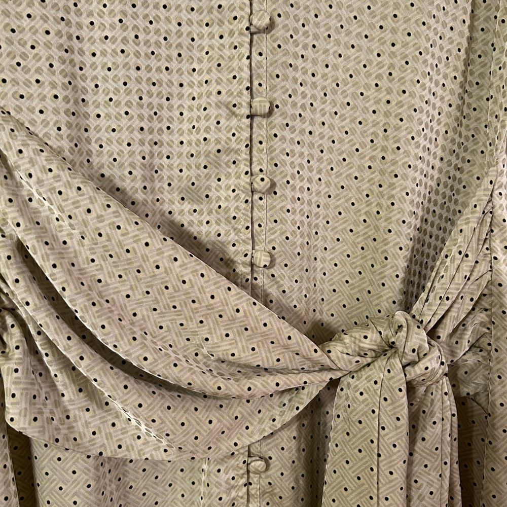 Polka Dot Satin Dress - Picture 7 of 8